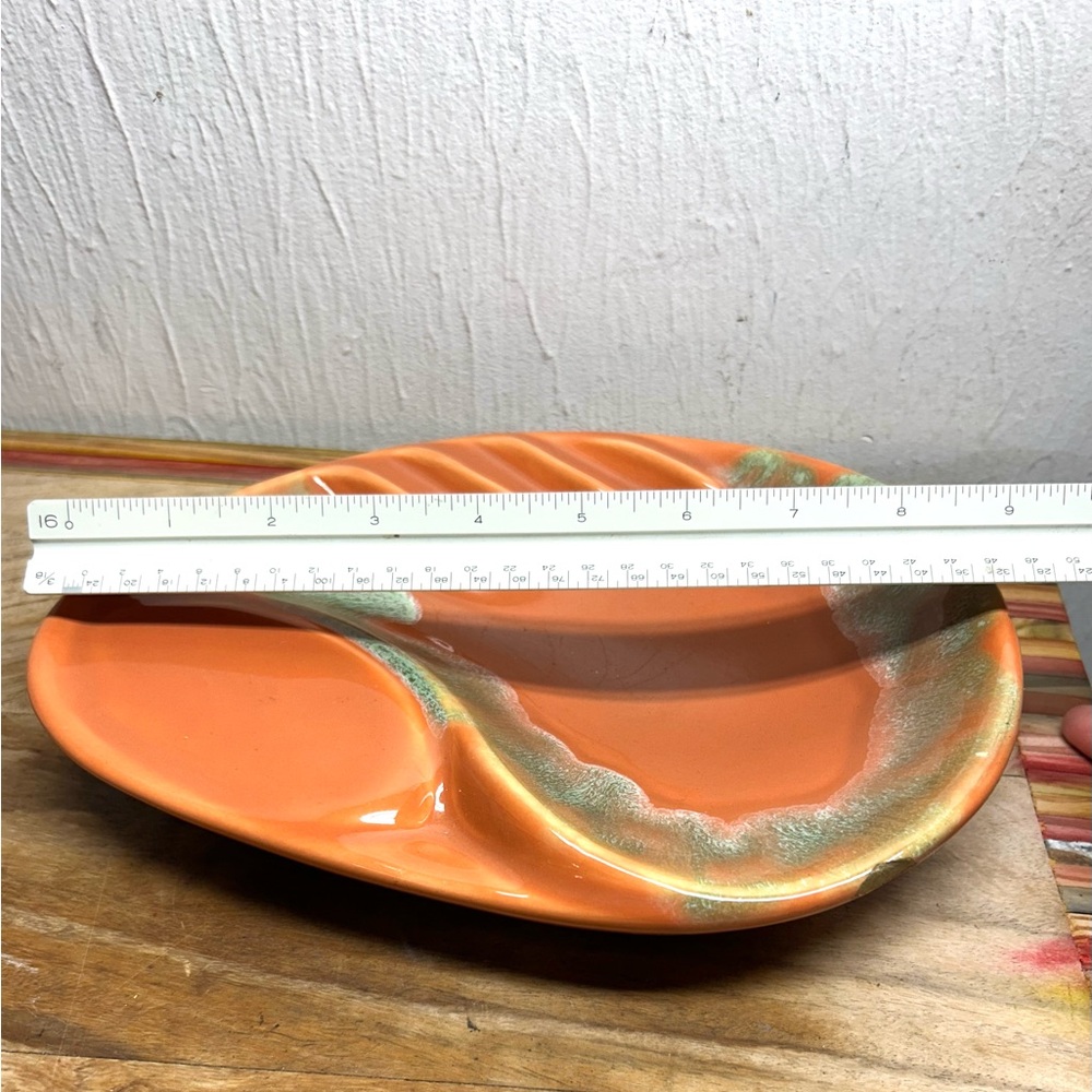 VTG Art Pottery Retro 
Cigarette Cigar Ashtray MCM Mid-Century Flow - Picture 2 of 8